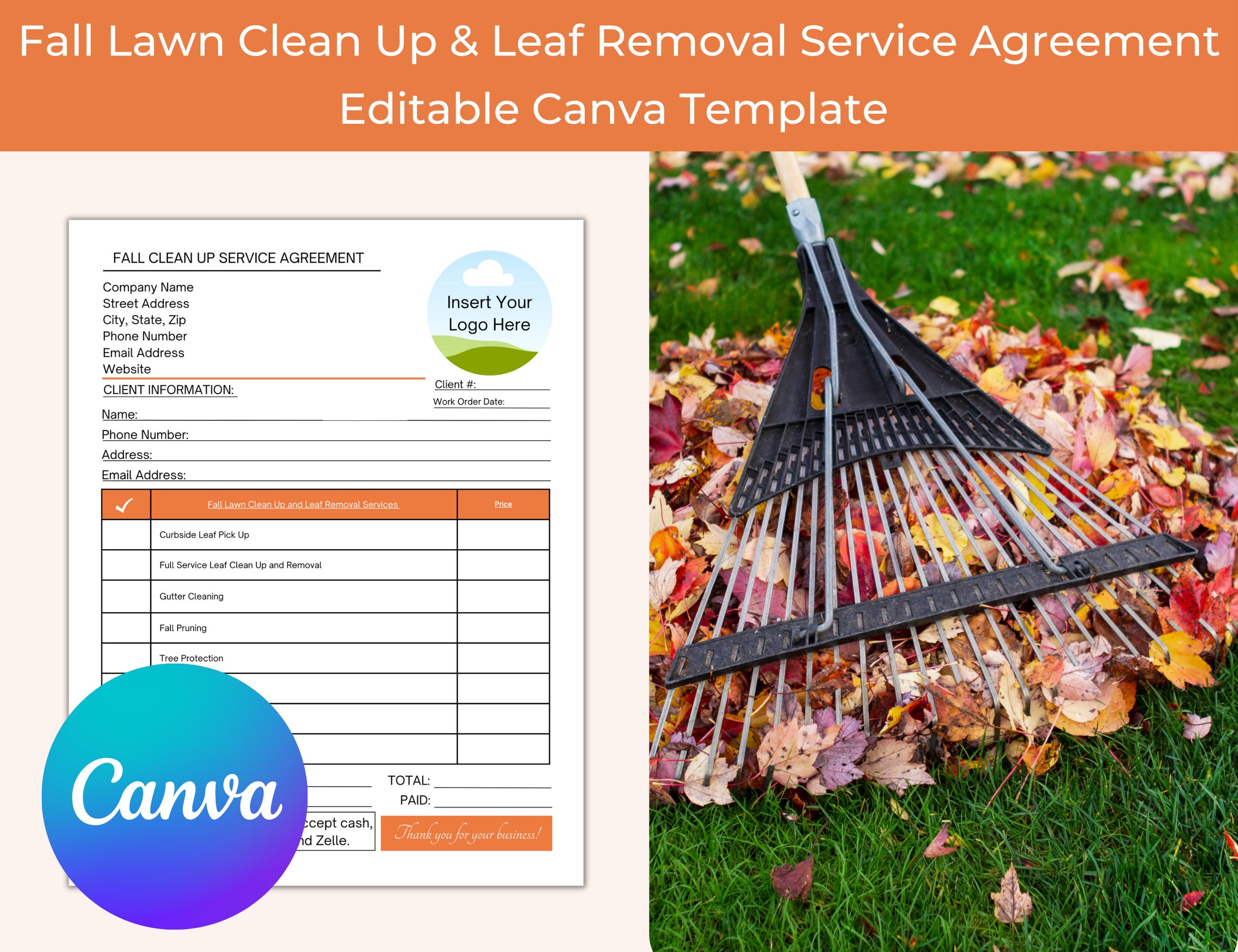 Lawn clean up service outlet