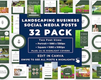Landscaping Instagram Templates, Landscaper Social Media, Lawn Maintenance, Lawn Care Business, Yard Care Content, Landscape Marketing Post
