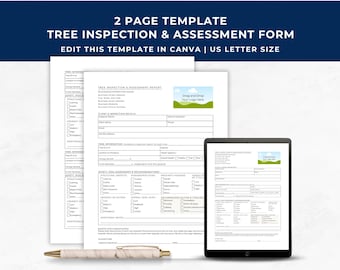 Tree Inspection and Assessment Report, Residential Tree Trimming Service, Outdoor Property Maintenance, Arborist Recommendation Form, TS01