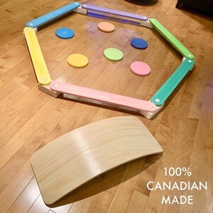 Balance Activity set. Balance beams, wobble board, stepping stones. For kids/toddlers