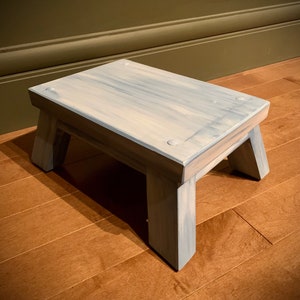 Wood step stool - custom colors - kids, bathroom, bedside, kitchen, footrest