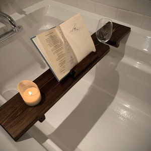 Custom Cedar Bath Caddy, Bath Tray Shelf