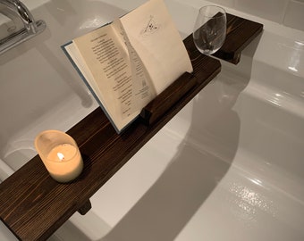 Custom Cedar Bath Caddy, Bath Tray Shelf