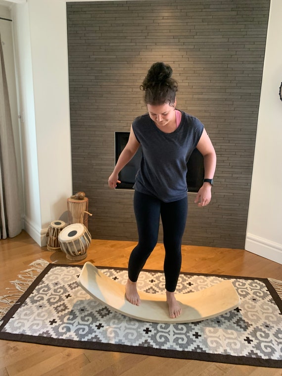 Balance Wobble Board Planche Equilibre Cork Backing Felt for Kids Toddlers Adults. Pilates Yoga Exercise Fitness. Rocking Ride on Toy. Etsy Canada