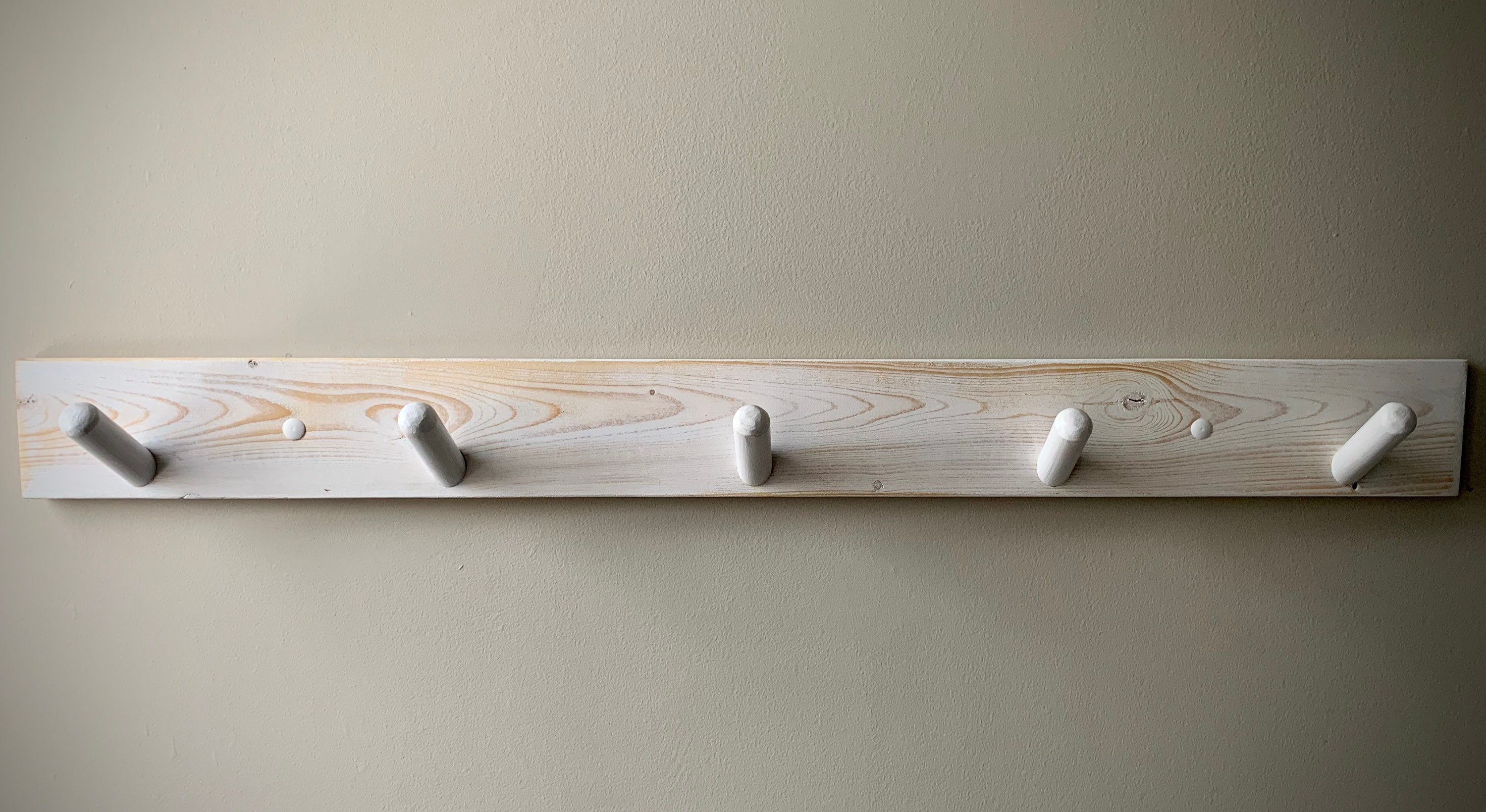 Wooden Wall Pegs clothes hanger hooks herb hanging drying Etsy