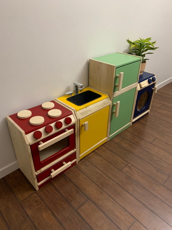 Play Kitchen, Wooden Handmade in Canada
