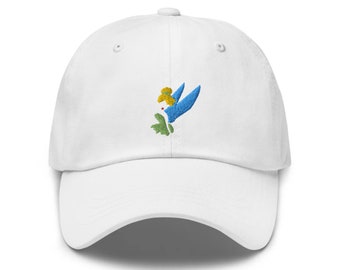 Tinkerbell Embroidered Hat - "Dad Hat" Style - Over 30 Colors - Theme Park Hat - Minimalist