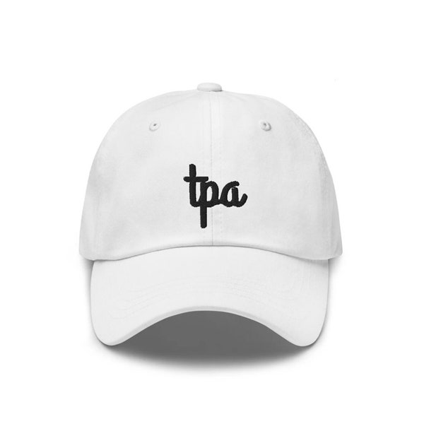 Tampa "tpa" Embroidered Hat - "Dad Hat" Style - 8 Colors - Airport Code Hat - Tampa Girl Gift - TPA Women's Hat - Comfortable Tampa Dad Hat