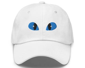 White Dragon Eyes - Embroidered Hat - "Dad Hat" Style - Over 30 Colors - Theme Park Hat