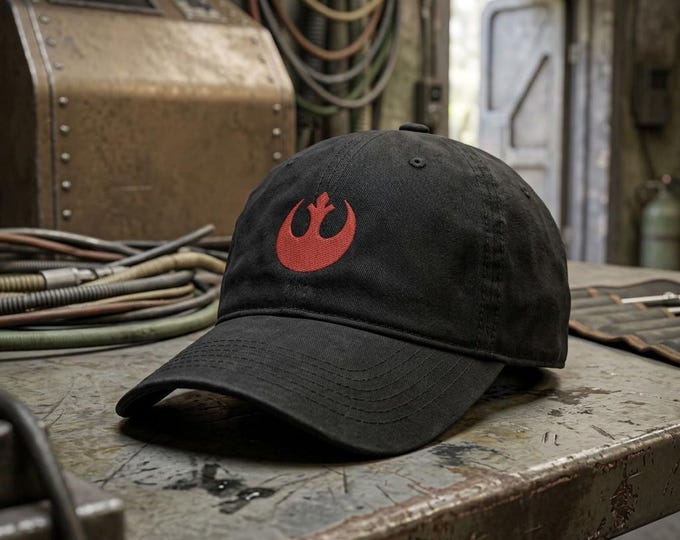 Featured listing image: Rebel Alliance Embroidered Hat - "Dad Hat" Style - Over 30 Colors - Theme Park Hat - Galaxy's Edge - The Force Awakens-Mandalorian-Star Wars