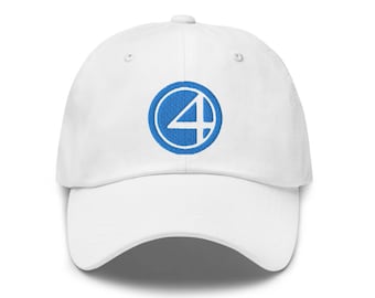 Fantastic Four Embroidered Hat - "Dad Hat" Style - Over 30 Colors - Fantastic 4
