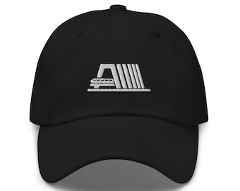 Contemporary Monorail Embroidered Hat - "Dad Hat" Style - Over 30 Colors