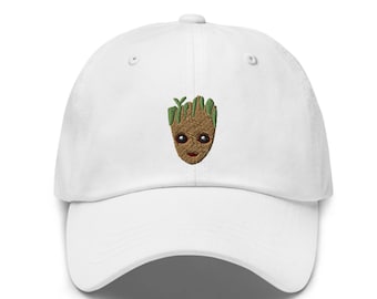 Groot Embroidered Hat - "Dad Hat" Style - Over 30 Colors - Avengers Hat - Guardians Of The Galaxy Hat - I Am Groot