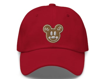 Mickey Gingerbread Embroidered Hat - "Dad Hat" Style - 6 Colors - Theme Park Hat - Mickey Christmas