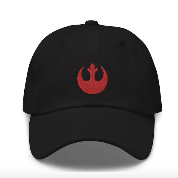 Chapeau brodé Rebel Alliance - Style « papa » - Plus de 30 couleurs - Chapeau pour parc à thème - Galaxy's Edge - Le réveil de la force - Mandalorien - Star Wars