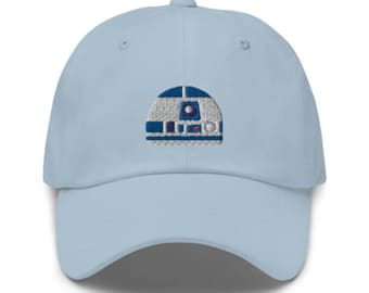 R2-D2 Embroidered Hat - "Dad Hat" Style - Over 30 Colors - Theme Park Hat - Star Wars - Mandalorian - This Is The Way - Galaxy's Edge