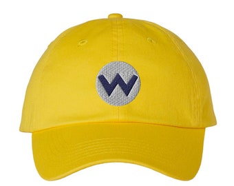 Wario Symbol Embroidered Hat dad Hat 