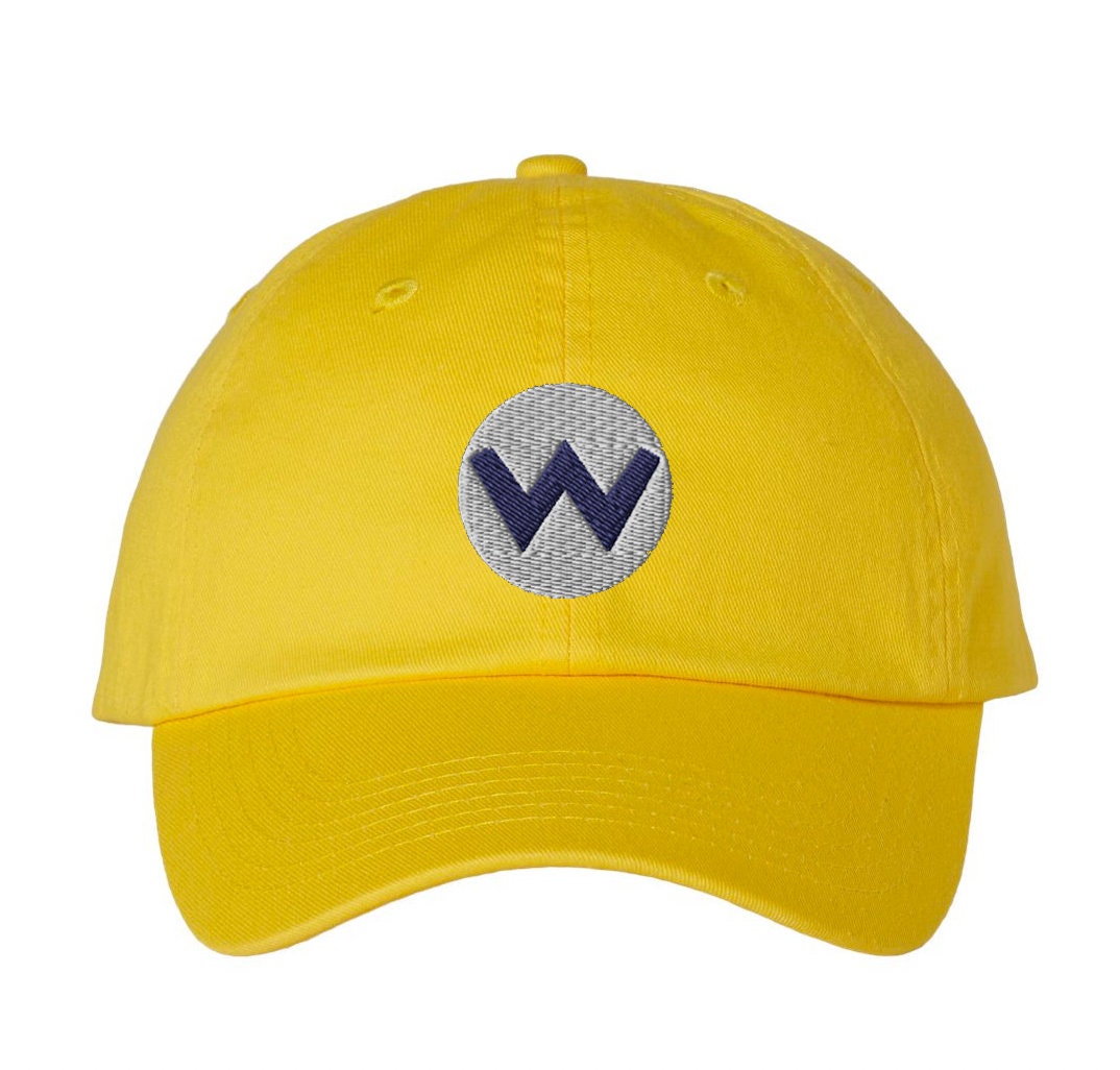Wario Symbol Embroidered Hat 6 Colors Retro Game Hat Video Game Hat Dad Hat Style