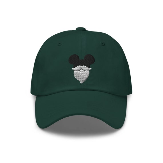 Hipster Mickey Santa Embroidered Hat 