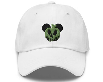 Mickey Poison Apple Hat - "Dad Hat" Style - Over 30 Colors - Theme Park Hat - Boo Bash Hat - Not So Scary Halloween - Halloween Hat