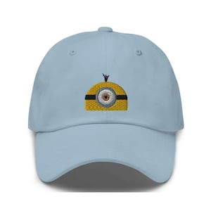 Minion Embroidered Hat - "Dad Hat" Style - Over 30 Colors - Theme Park Hat - Despicable Me