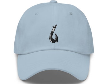 Maui's Magical Fish Hook Embroidered Hat - "Dad Hat" Style - Over 30 Colors - Theme Park Hat - Moana Hat - Free U.S. Shipping