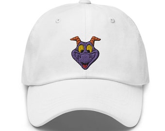 Figment Head Embroidered Hat - "Dad Hat" Style - Over 30 Colors - Theme Park Hat - Imagination! Minimalist