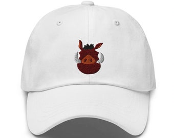 Lion King "Pumba" Embroidered Hat - "Dad Hat" Style - Over 30 Colors - Theme Park Hat - Lion King Hat - Timon - Hakuna Matata - Minimalist