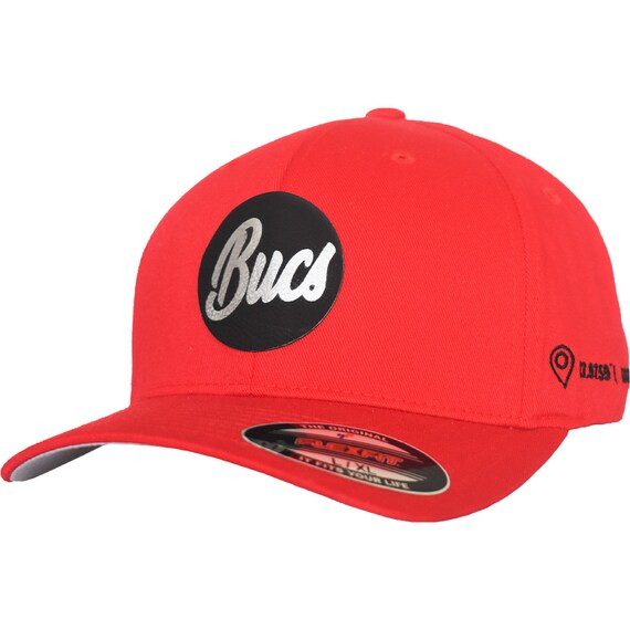 Tampa bucs Leather Patch Hat Flexfit 