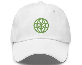 Living With The Land Embroidered Hat - "Dad Hat" Style - Over 30 Colors - Theme Park Hat