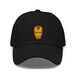 Iron Man Mask Embroidered Hat - 'Dad Hat' Style - Avengers Hat - Tony Stark Hat