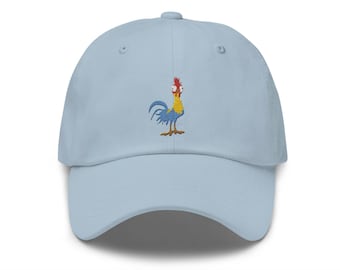 Heihei Embroidered Hat - "Dad Hat" Style - Over 30 Colors - Theme Park Hat - Moana Hat