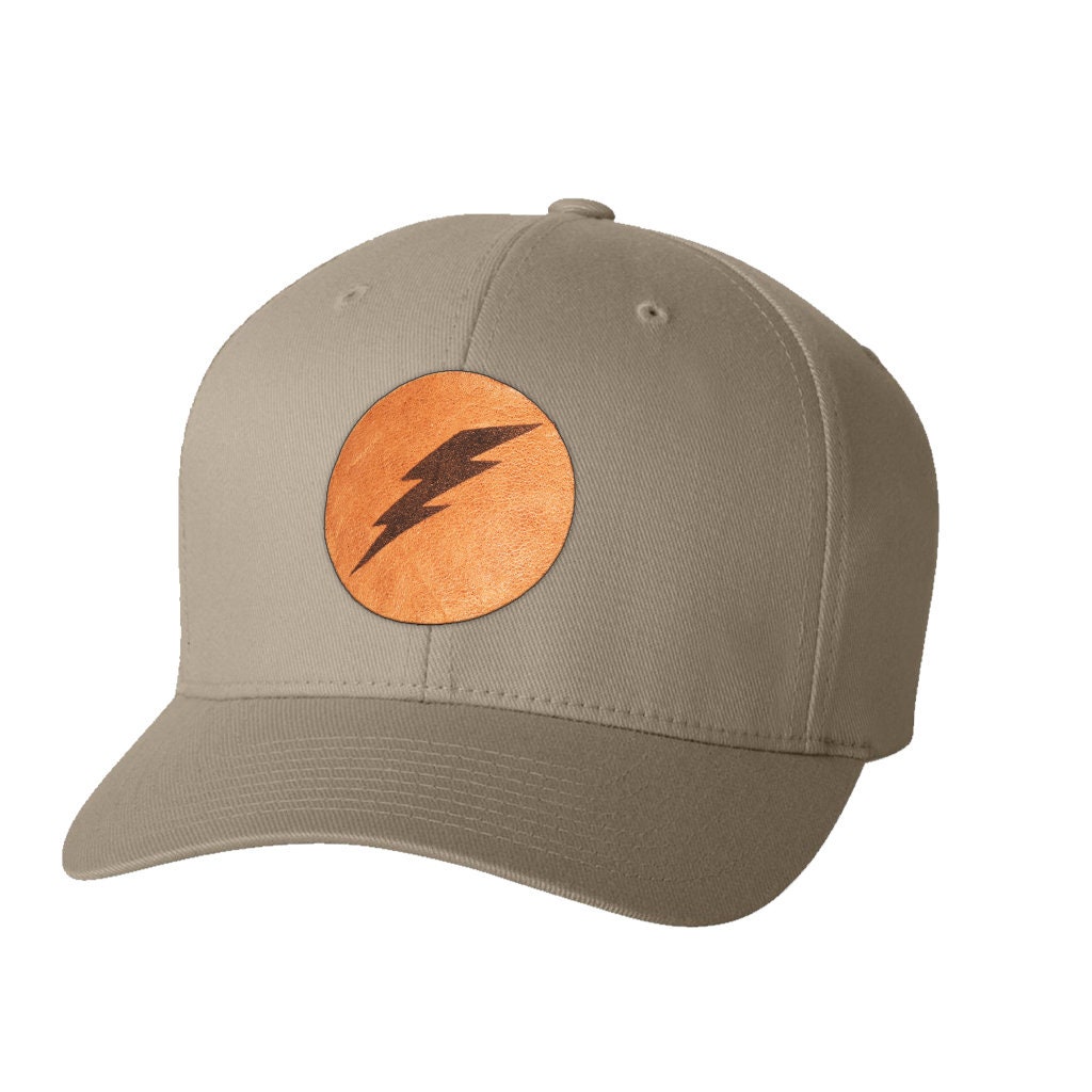Tampa Lightning Bolt Leather Patch Hat FlexFit Style 8 Etsy