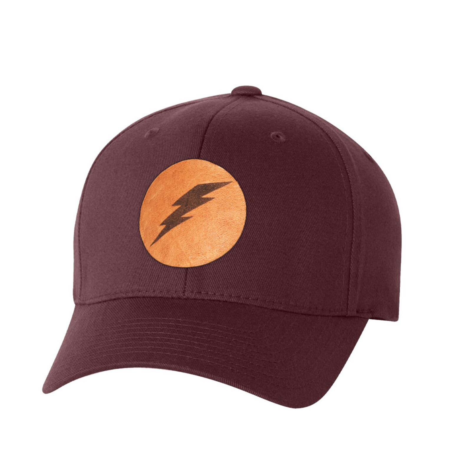 Tampa Lightning Bolt Leather Patch Hat FlexFit Style 8 Etsy