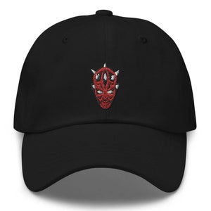 Darth Maul Embroidered Hat - "Dad Hat" Style - Over 30 Colors - Theme Park Hat - Galaxy's Edge - Clone Wars - Mandalorian - Star Wars