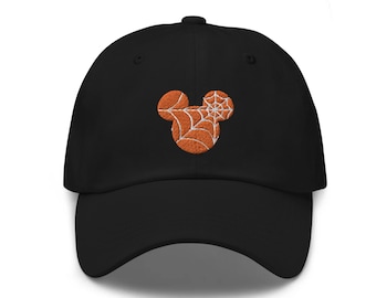 Mickey Spiderweb Hat - "Dad Hat" Style - Over 30 Colors - Theme Park Hat - Boo Bash Hat - Mickey's Not So Scary Halloween