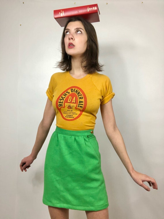 1960’s Kelly Green Mini Skirt