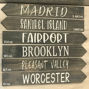 Arrow Signs, Directional Signs, Yard Signs, Destination Signs, Patio Signs, Garden Signs, Resort Signs, Beach Signs, Vacation Signs, Colored