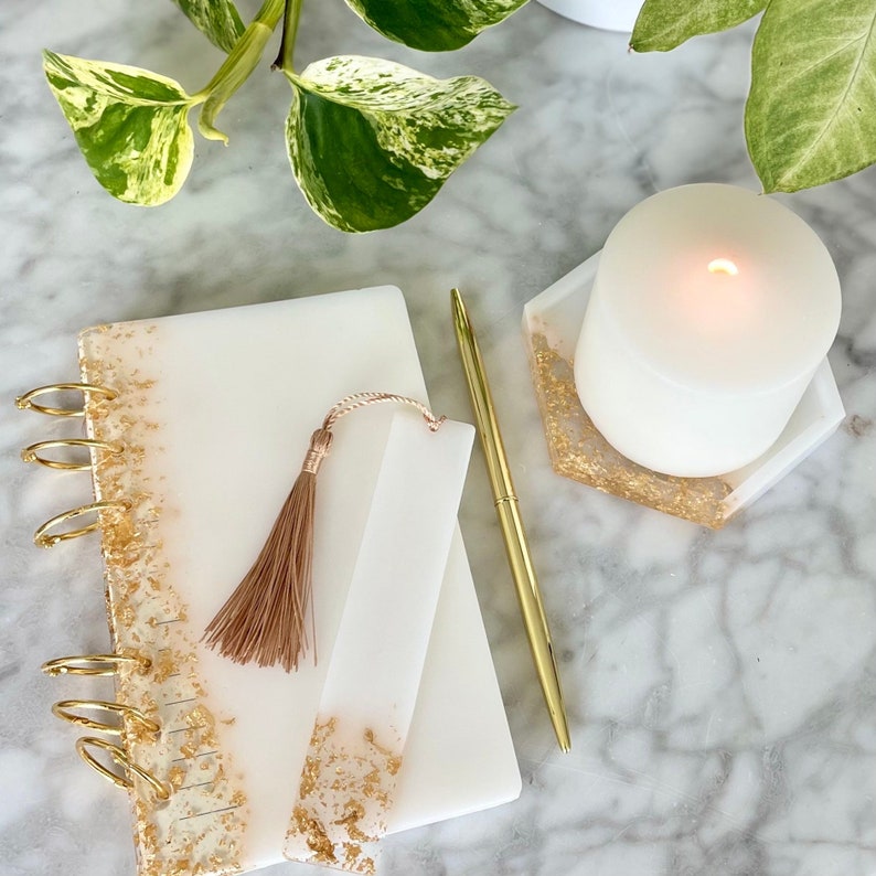 Resin Journal Gift Set Back to School Teacher Gift Etsy