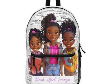 Sac à dos magique noir pour fille 2