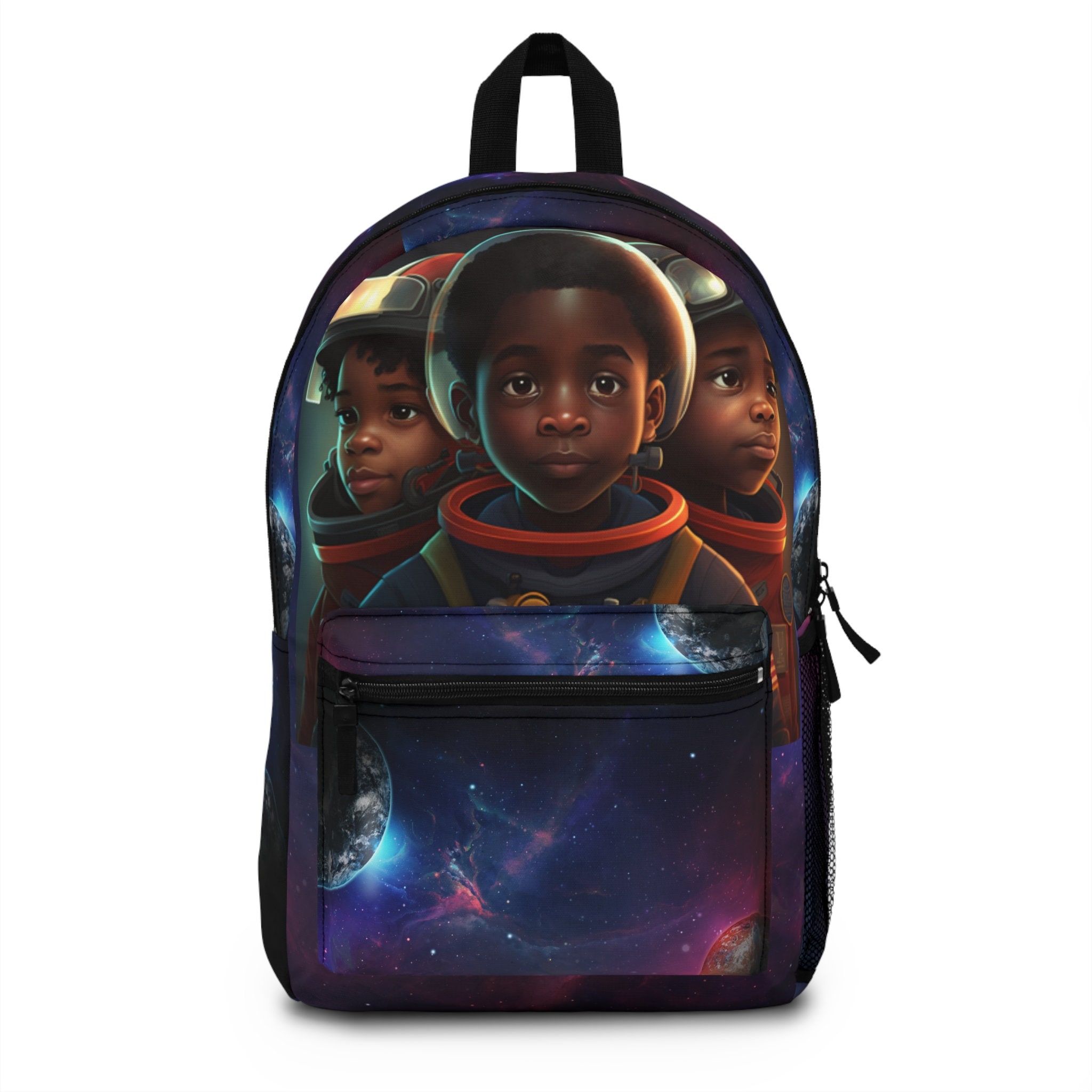 Kids Backpack African American Bookbags Outta This World Kid