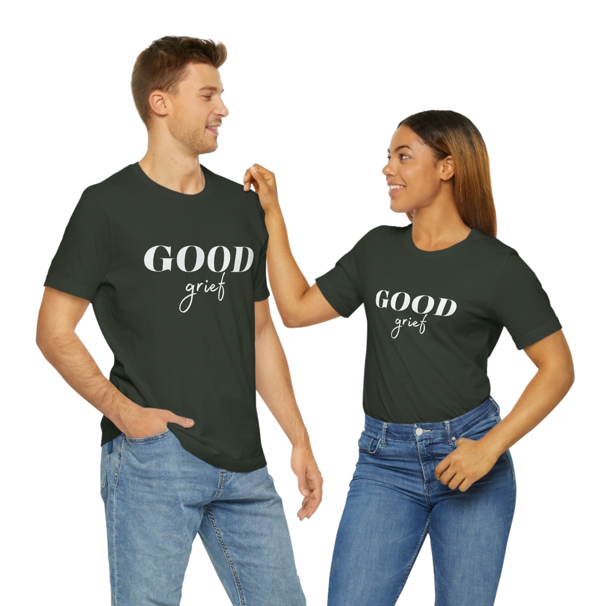 【GOOD GRIEF!】 PRINTED OVER TEE GOOD GRIEF - Jersey Short Sleeve T Shirt - Etsy