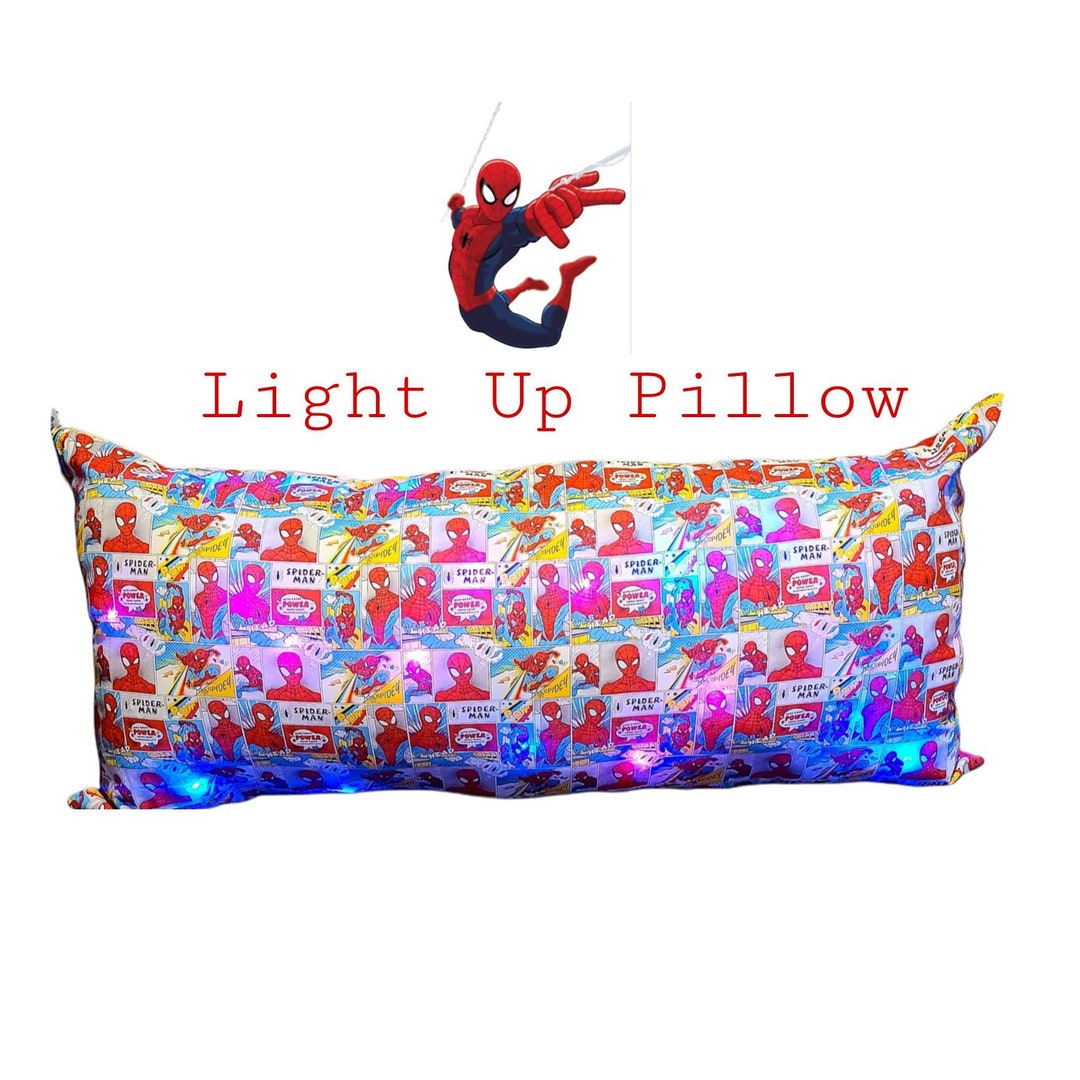 Spiderman Pillow Super Hero Pillow Kid Bed Pillows Etsy