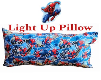 Spiderman Light Up Pillow, 35 inch Superhero Room Decor, spiderman toys