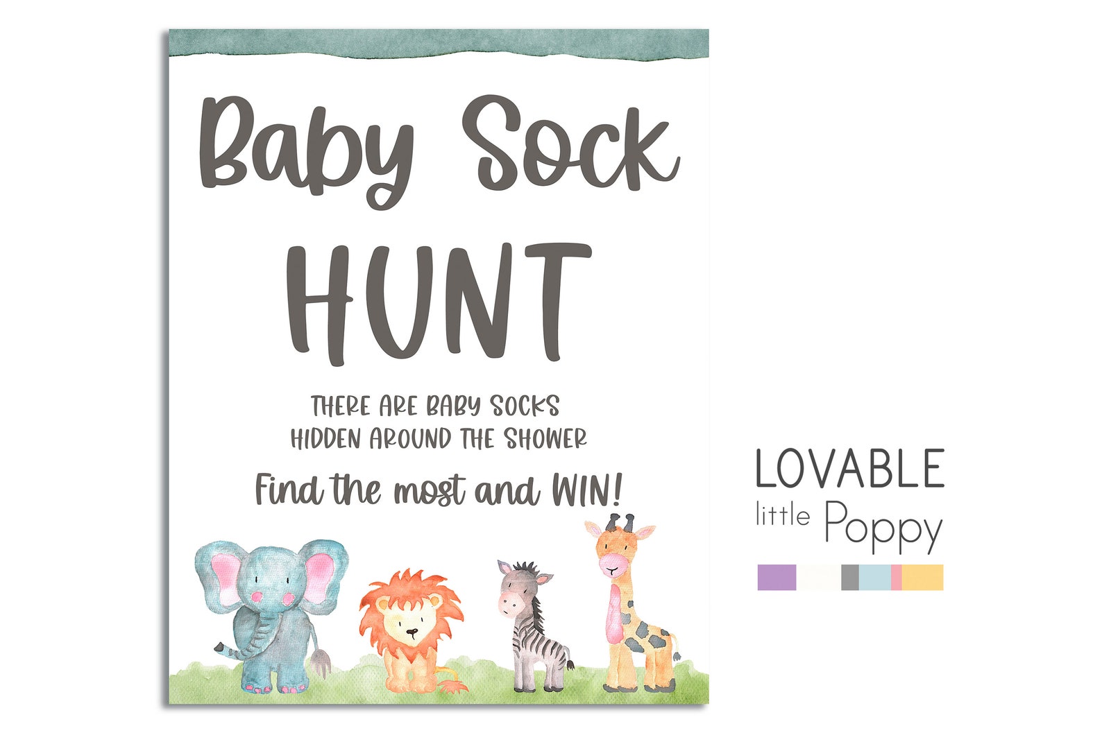 Baby Sock Hunt Baby Sock Game Sock Hunt Baby Sock Hunt Etsy