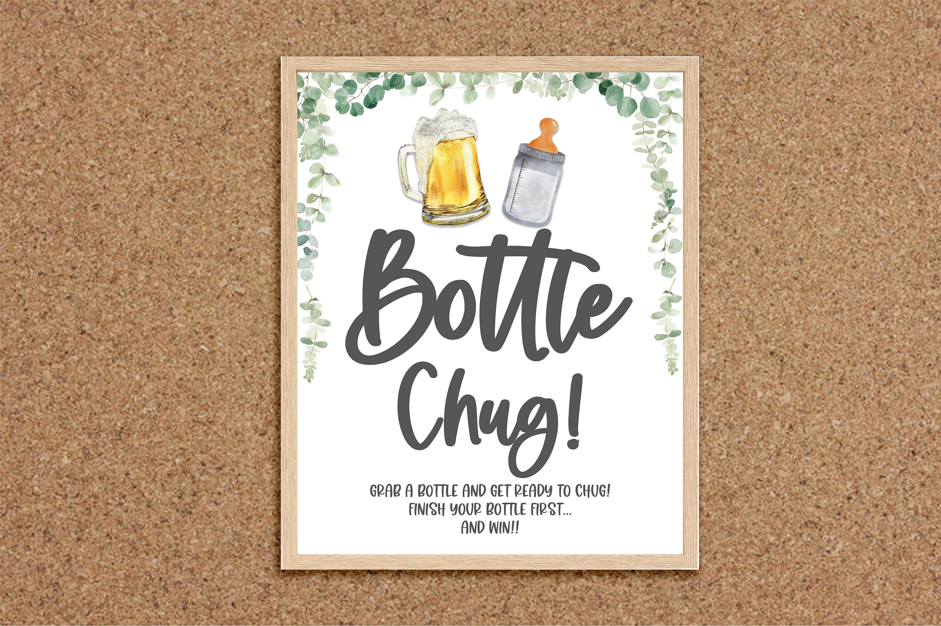 Baby Bottle Game Bottle Chug Baby Bottle Chug A Baby is Etsy