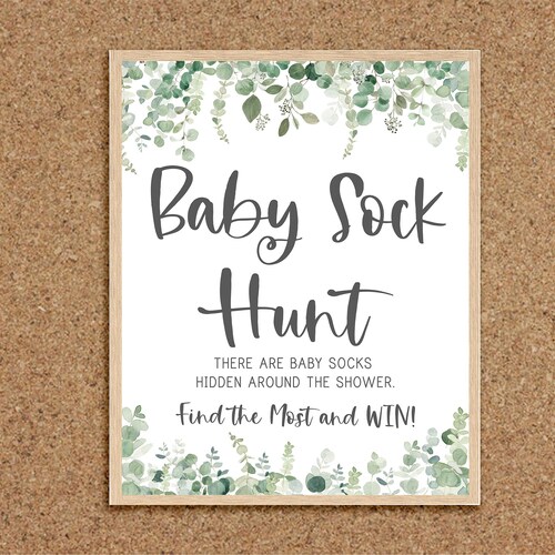 Baby Sock Hunt Baby Sock Game Sock Hunt Find the Baby Socks Etsy