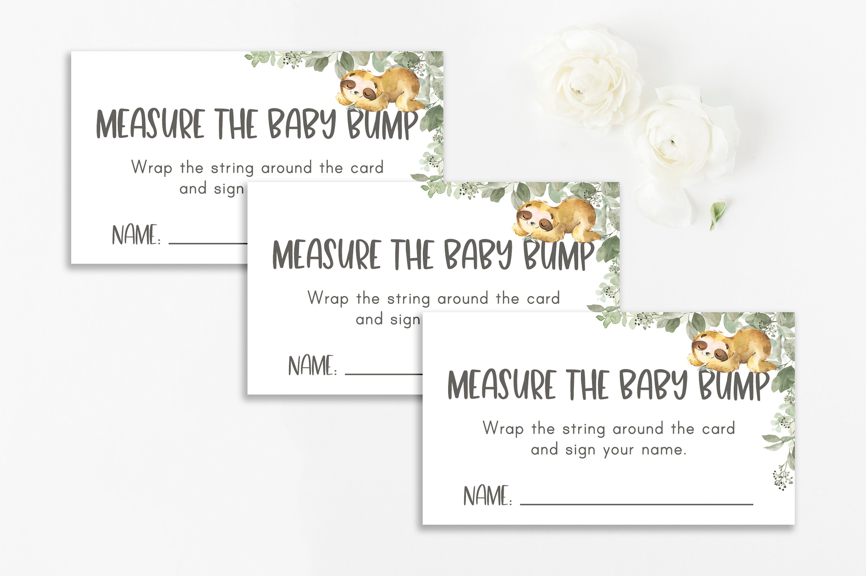 How Big is Mommy's Belly Mommys Belly Game Measure the - Etsy
