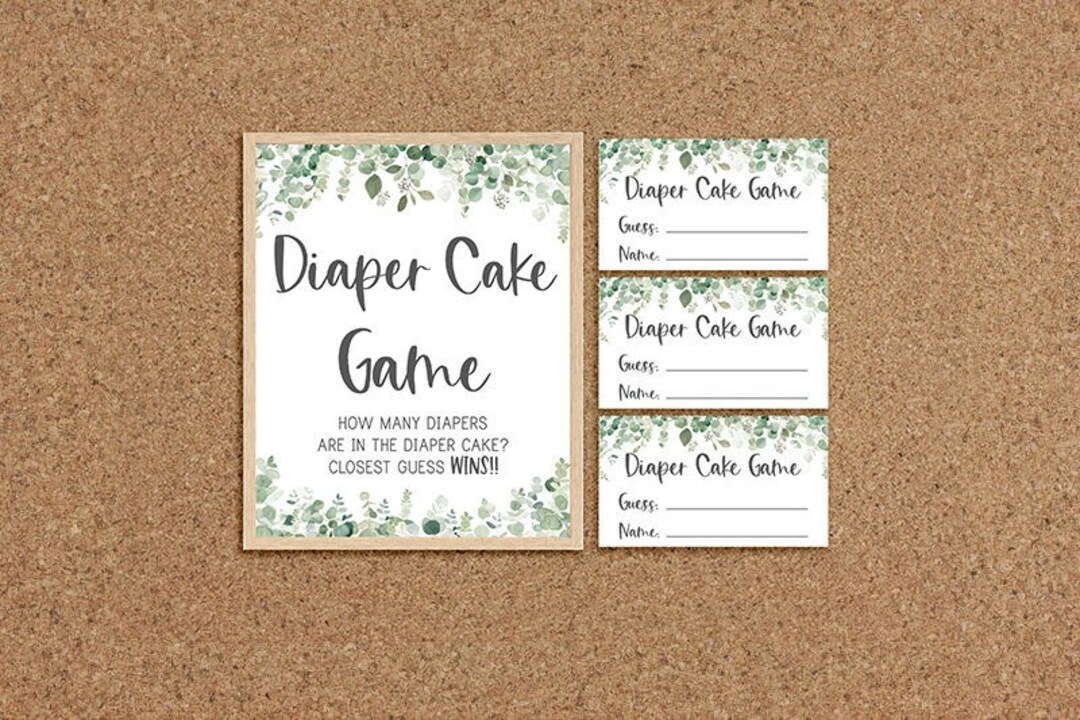 Diaper Cake Guessing Game Diaper Cake Game Guess How Many Diapers