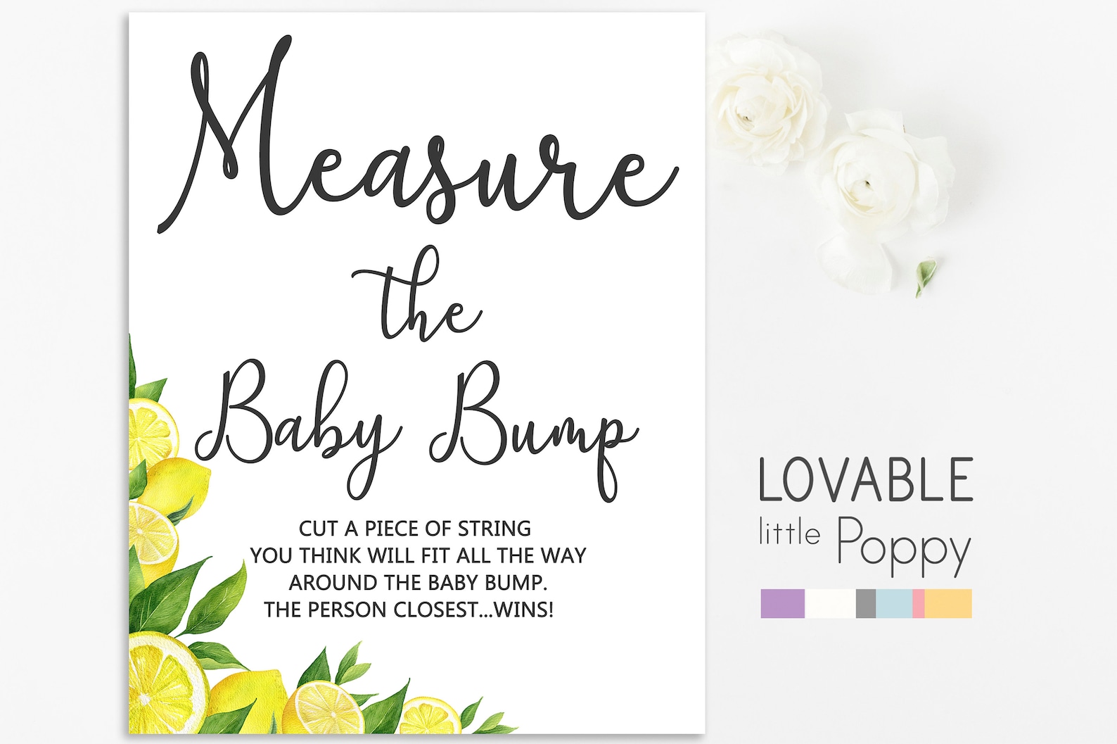 Measure Mommy's Belly Game How Big is Mommy's Belly | Etsy